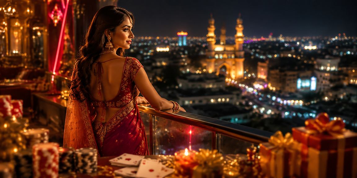 Indian player enjoying online casino and card games on mobile